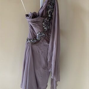 Chic One Shoulder Dress in Lavender